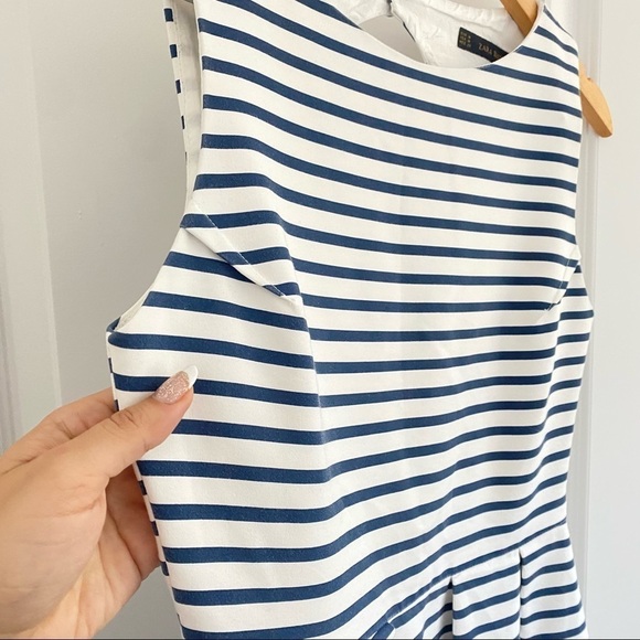💙 Zara Basic Blue and White Striped Dress​​​​​ - Picture 2 of 6